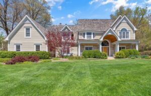 A house with a tidy front lawn